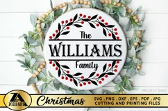 Monogram SVG PNG EPS DXF Monogram Wreath SVG Family Monogram Product Image 1