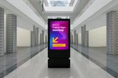 Kiosk Digital Sign Mockup Product Image 1
