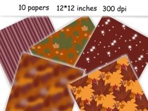 Magic Autumn PATTERN Fall Spice Party Paper Graphics - JPEG Product Image 2