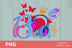 Birthday girl png, Birthday princess png, princess, number Product Image 1