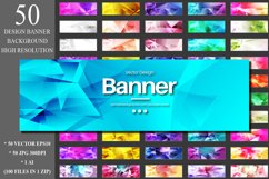 50 Polygonal Banner Design Backgrounds Product Image 1