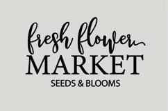 Fresh Flower Market Svg, Farmhouse Svg, Spring Svg, Cricut Product Image 2