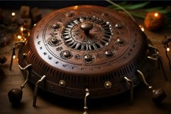 Compact Steel tongue drum. Generate Ai Product Image 1