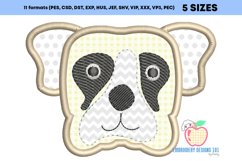 Dog Head Applique Design Product Image 3