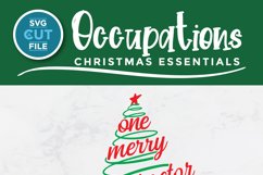 Christmas Chiropractor svg - One Merry Chiropractor svg Product Image 4