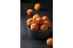 Concept of healthy vegan food with sweet apricots Product Image 1