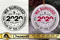 Ornament SVG PNG EPS DXF COVID 2020 SVG Christmas Quote SVG Product Image 1