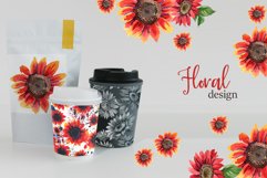 Sunflower Watercolor png Product Image 6