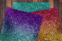Ombre Glitter Digital Paper - Free Design of The Week Product Image 2