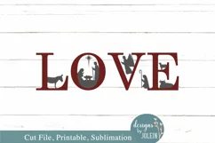 Love Nativity Scene SVG, Sublimation, Printable, Cricut Product Image 3