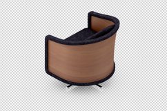 Isometric Arm Chair 3D isolated render Product Image 1