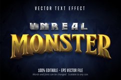 Unreal monster text, game style editable text effect Product Image 1