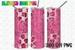 20oz Pink Leopard Distressed Tumbler Wrap Product Image 1