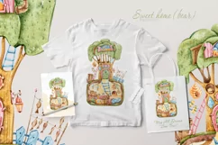 Watercolor magic tree house clipart-1 png file Product Image 4