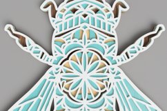 Insect laser cut file - Bee Mandala Product Image 6
