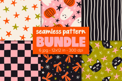 Halloween Pattern Ghost Digital Paper Product Image 1