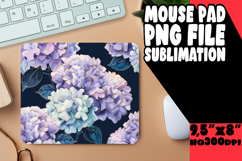 Joyful Mouse Pad PNG Design, Flower Pattern Product Image 1