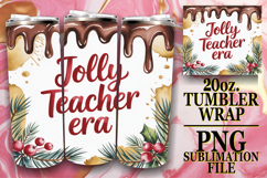 Blissful love 20oz tumbler wrap, Teacher Product Image 1