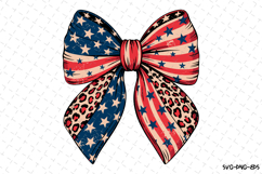 America Bow Svg Design | 4th of july svg | Svg Files Product Image 1