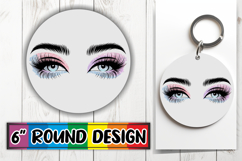 Radiant Ornaments Round Design, Woman Eyes Product Image 1