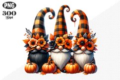Halloween Gnomes Sublimation - Clipart PNG Design Product Image 1