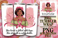 Serene reflections 20oz tumbler wrap, Cancer Product Image 1
