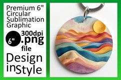 Inviting 3D Summer Round Design Product Image 1