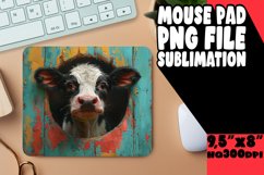 Cow Pattern Mouse Pad Funny PNG Product Image 1