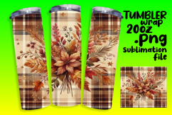 Creative 20oz Tumbler Wrap for Gifts , Autumn Flower Product Image 1
