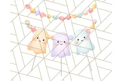 Pastel Halloween Town PNG Clipart, Spooky Shops & Homes Png Product Image 3