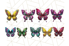 Metallic Butterfly Clipart PNG Clipart, Vibrant Butterfly Product Image 7