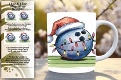 Floral 11oz Mug Wrap Png Template , Holiday Product Image 1
