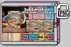 Scenic Tranquility: 3D Landscape Mug Design Product Image 1