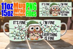 Playful mornings 11oz 15oz sublimation wrap, Christmas Product Image 1