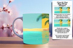 Gradient Design Mug Wrap for Sublimation Projects 11oz/15oz Product Image 1