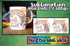 Bright journeys sublimation mug wrap, Christian Product Image 1