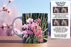 Mug Wrap Design 11oz/15oz Colorful Floral Sublimation Product Image 1