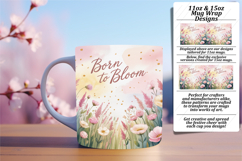 Gift 11oz Mug Wrap Png Design , Girl Quote Product Image 1