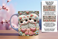 Gorgeous 15oz Mug Wrap Png Design , Sweet Animals Product Image 1