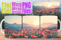 Spring Landscape Mug Wrap - Sublimation Scenic Views Product Image 1