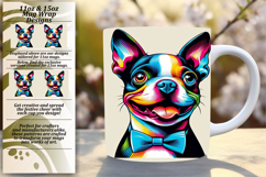 Sleek 11oz Mug Wrap Png Design , Dog Product Image 1