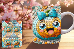 Modern 11oz Mug Wrap Png Template , Cute Pumpkin Product Image 1
