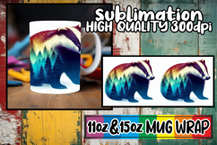Lovely escapes 11oz 15oz mug wrap, Animals Art Product Image 1