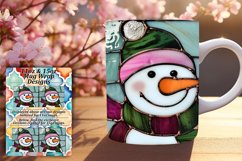 Snowman 3D Wrap for Holiday Tumblers 11oz 15oz Product Image 1