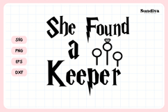 Wizard Bachelorette Party Saying SVG | She Found a Keeper Product Image 3