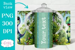 Dinosaur sippy cup sublimation PNG, Baby 12oz Kids tumbler Product Image 2