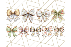 Fall Bow Clipart, Autumn Hair Bows PNG, Fall Ribbon Png Product Image 7