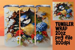 Tumbler Wrap: 3D Wall Hole with Spring Animals Product Image 1