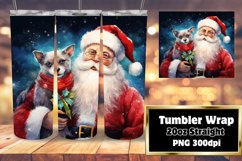 Christmas Santa Claus Holiday Vibrant Tumbler 20oz Product Image 1