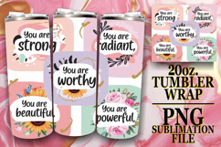 WHIMSICAL ESCAPES 20oz TUMBLER WRAP, Quote Product Image 1